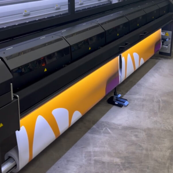 Printing of the truck vinyl film